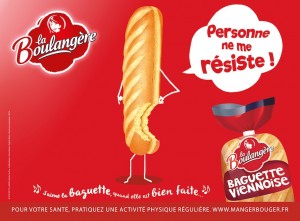 Affiche Baguette Viennoise- La Boulangère
